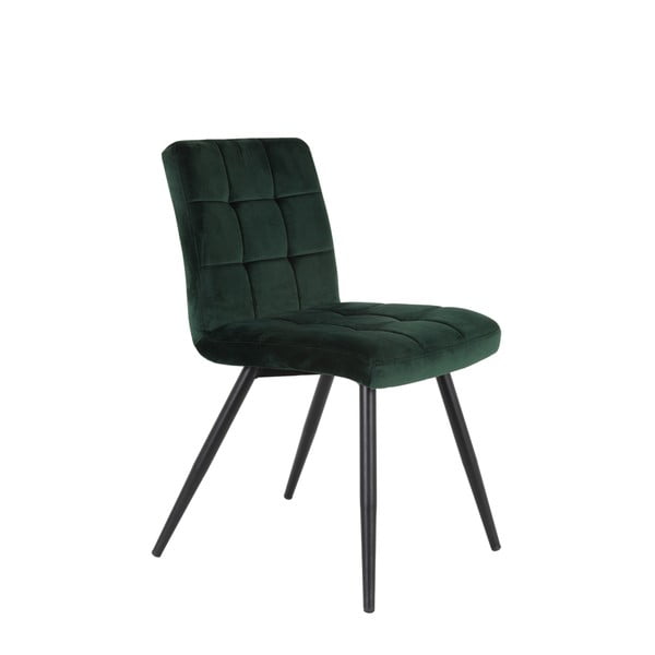 Ciemnozielone aksamitne krzesło Olive – Light & Living