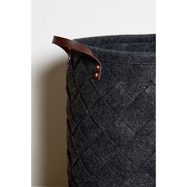 Czarny kosz na pranie Wenko Trovo, obj. 75 l-image-3