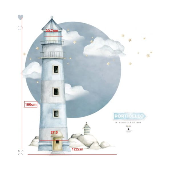 Naklejka ścienna z latarnią morską Dekornik-image-2