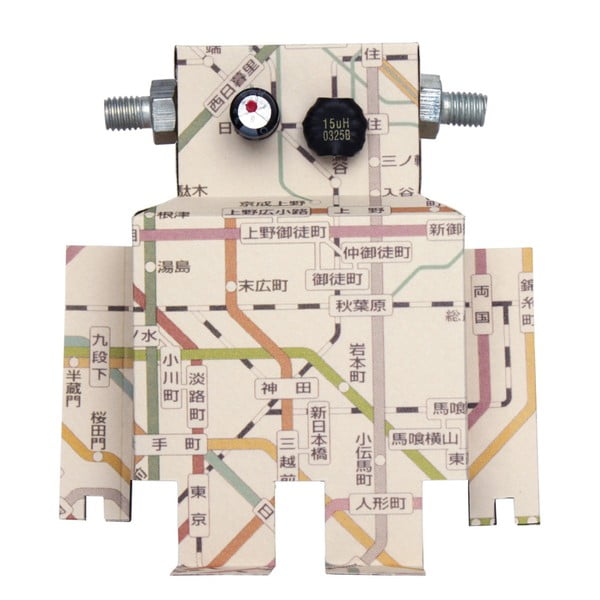 Naklejka Studio Ditte Robot Subway Map, 22 x 25 cm