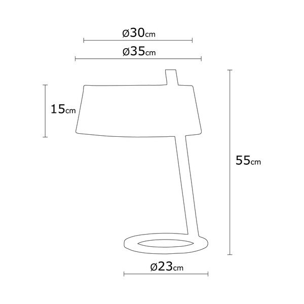 Kremowa lampa stołowa Homemania Decor Way Surf-image-2