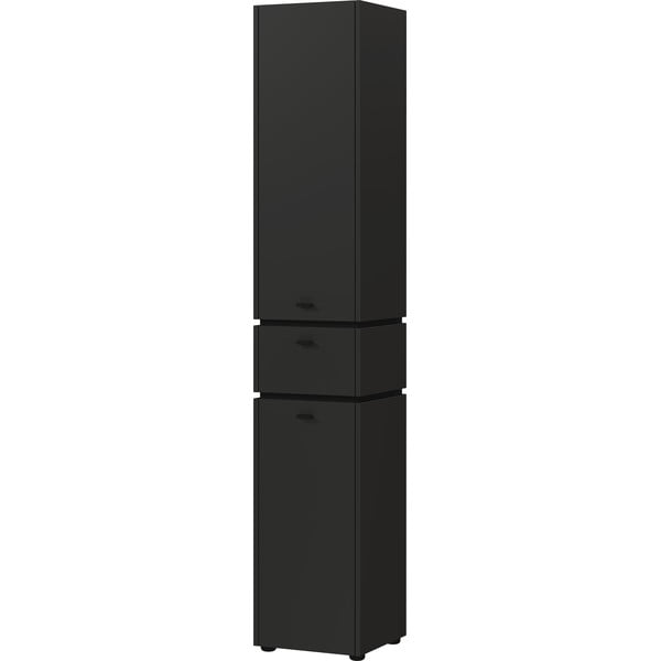 Antracytowa wysoka szafka łazienkowa 34x189 cm Modesto – Germania-image-1