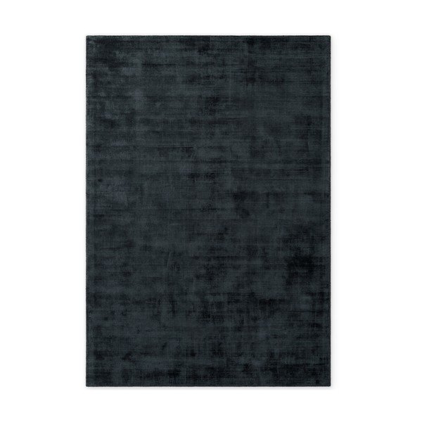Czarny dywan z wiskozy tkany ręcznie 80x150 cm Noemi – Vikosa