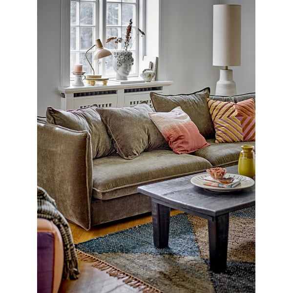 Kremowa lampa stojąca z tekstylnym kloszem (wys. 113 cm) Linetta – Bloomingville-image-1