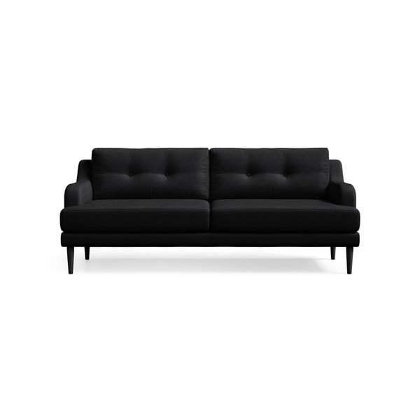 Czarna sofa 3-osobowa Marie Claire GABY