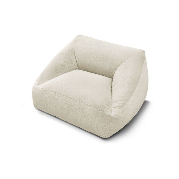 Kremowy worek do siedzenia z imitacji futra Lilibet – Bobochic Paris-image-3