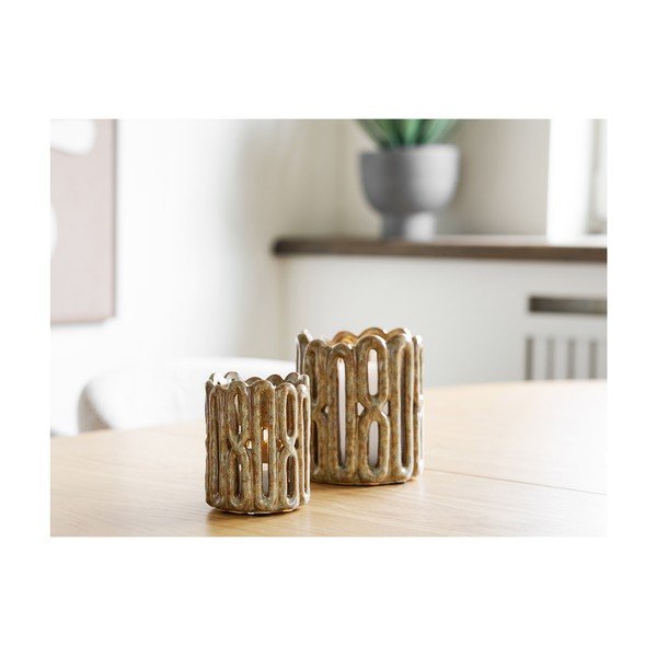 Ceramiczne świeczniki zestaw 2 szt. – House Nordic-image-1