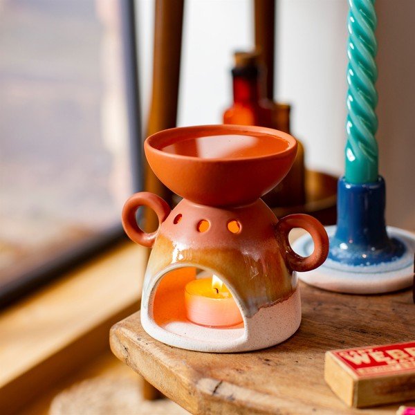 Lampka aromatyczna w kolorze terakoty Sass & Belle Bohemian Home Mojave-image-1