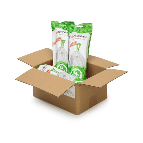 Worki na śmieci zestaw 120 szt. 30 l PerfectFit G – Brabantia-image-1