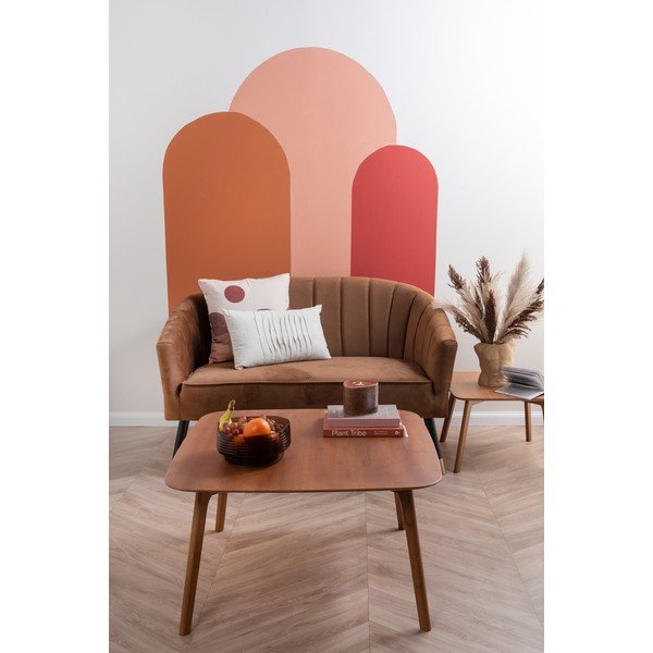 Brązowo-beżowa bawełniana poduszka PT LIVING Sand Sunset, 45x45 cm-image-1