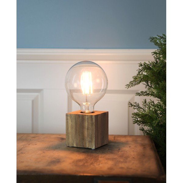 Brązowa podstawa lampy 9 cm Kub – Star Trading-image-3
