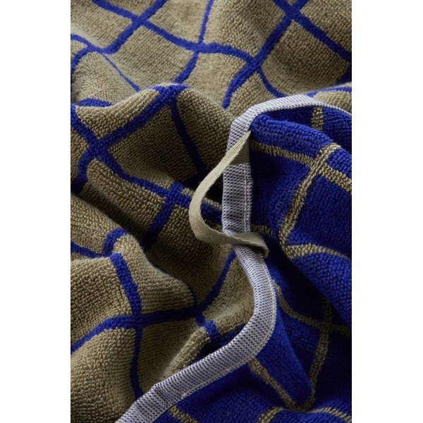 Zielony/niebieski bawełniany ręcznik 50x70 cm Grid – Jotex-image-3