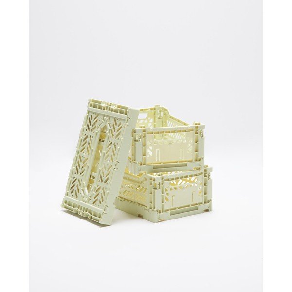 Zestaw 3 żółtych pojemników do przechowywania Little Nice Things Caja