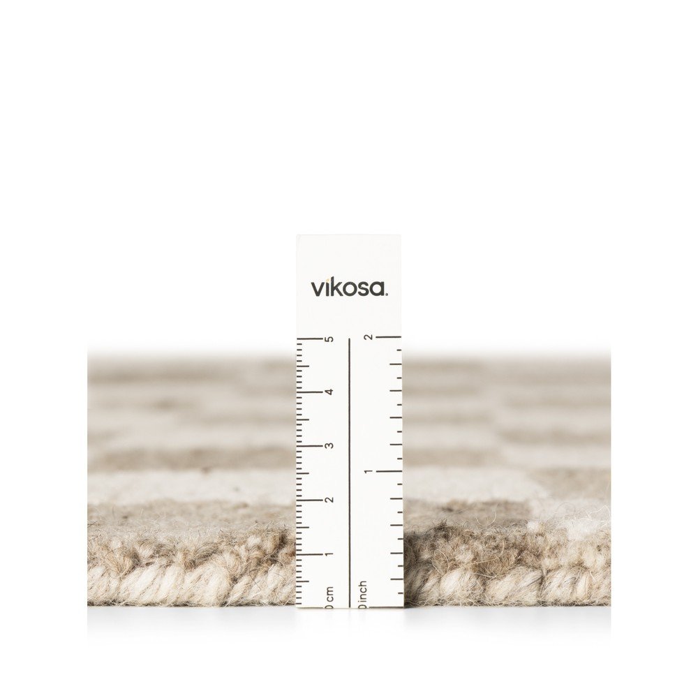 Kremowy wełniany dywan tkany ręcznie 200x300 cm Boho 1.0 Quadra – Vikosa (zdjęcie 10)
