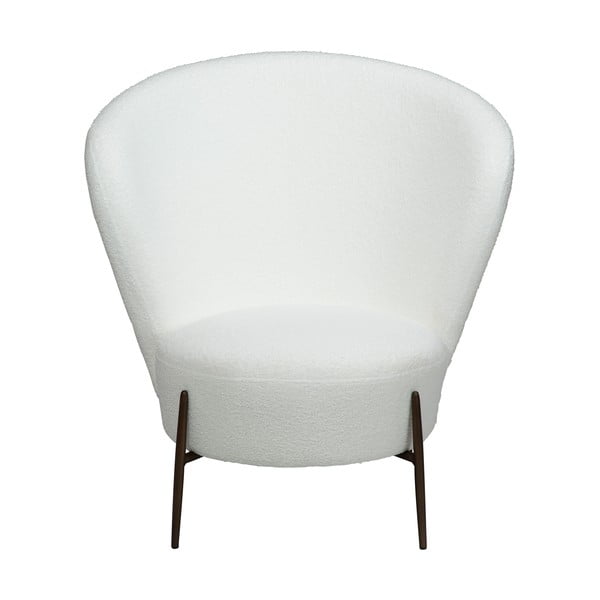 Biały fotel z materiału bouclé Orbit – DAN-FORM Denmark