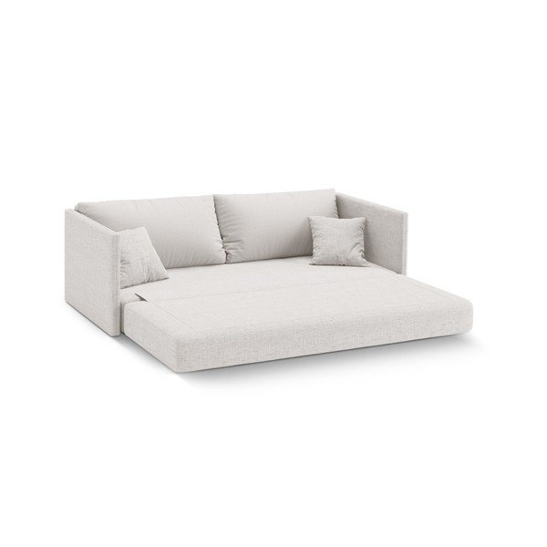 Beżowa rozkładana sofa z tkaniny szenilowej 209 cm Shannon – Cosmopolitan Design-image-2