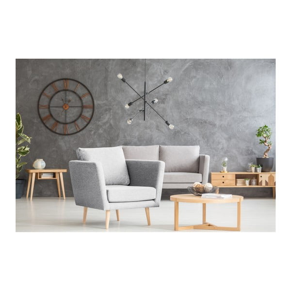 Jasnoszary fotel Mazzini Sofas Cactus-image-4