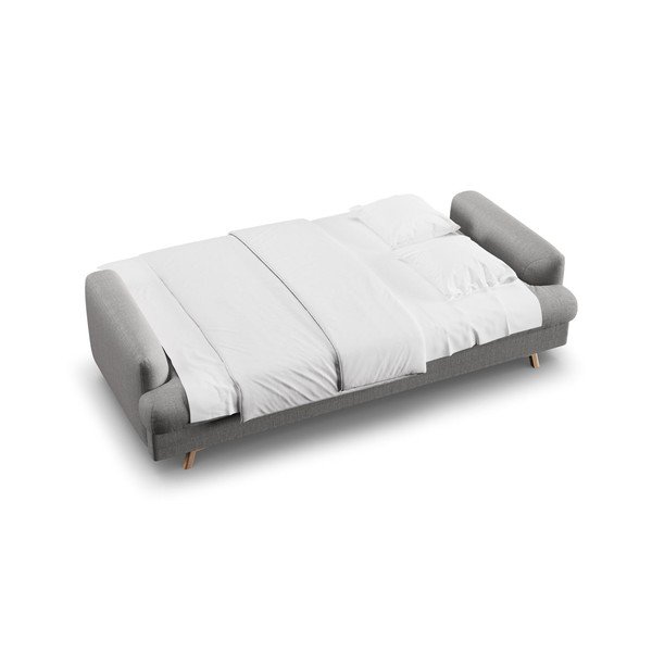 Szara rozkładana/ze schowkiem sofa 233 cm Naomi – Micadoni -image-3