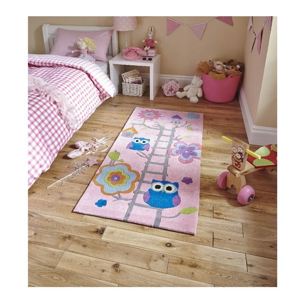 Różowy dziecięcy dywan Think Rugs Hong Kong Kiddo Pinkie, 70x140 cm-image-1