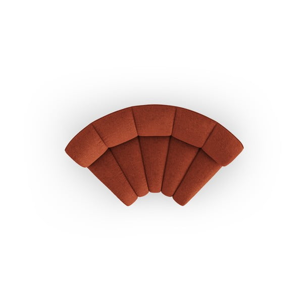 Ceglasty moduł sofy z tkaniny szenilowej (strona zmienna) Lupine – Micadoni -image-2