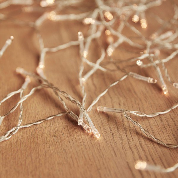 Przezroczysta girlanda świetlna LED DecoKing Lights, 100 lampek, dł. 8,43 m-image-1