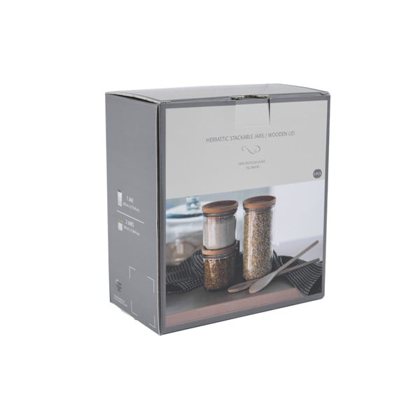 Zestaw 3 szklanych pojemników Hermetic – Ego Dekor-image-1
