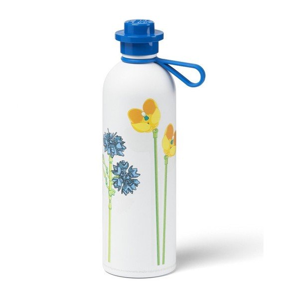 Biało-niebieski termos dla dzieci 560 ml Meadow Flowers – LEGO®