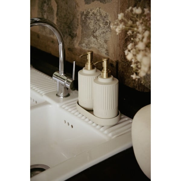 Kremowy ceramiczny stojak na akcesoria do mycia naczyń Heidi – Wenko-image-1