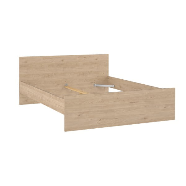 Łóżko dwuosobowe w dekorze dębu bez stelaża 180x200 cm w naturalnym kolorze Naia – Tvilum-image-4