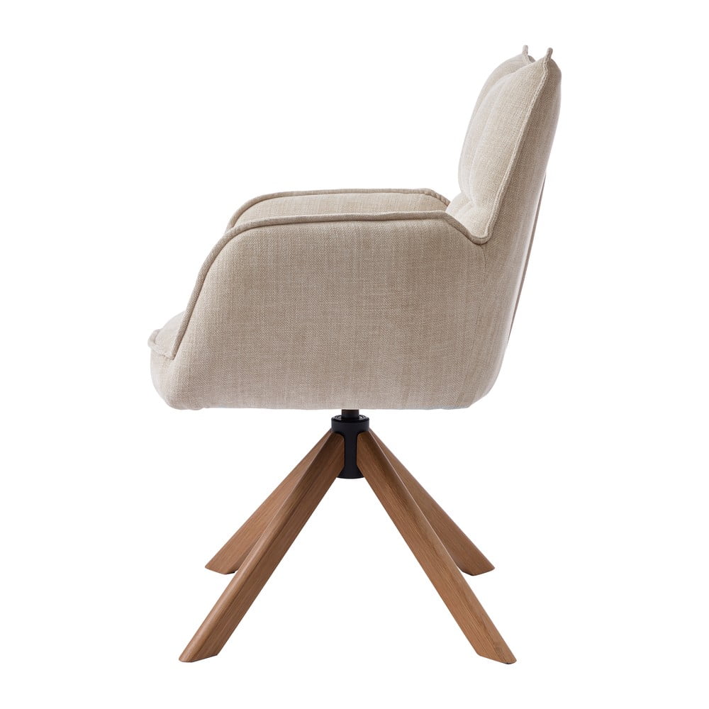 Kremowe tapicerowane fotele jadalniane zestaw 2 szt. Marilla – Unique Furniture (zdjęcie 3)