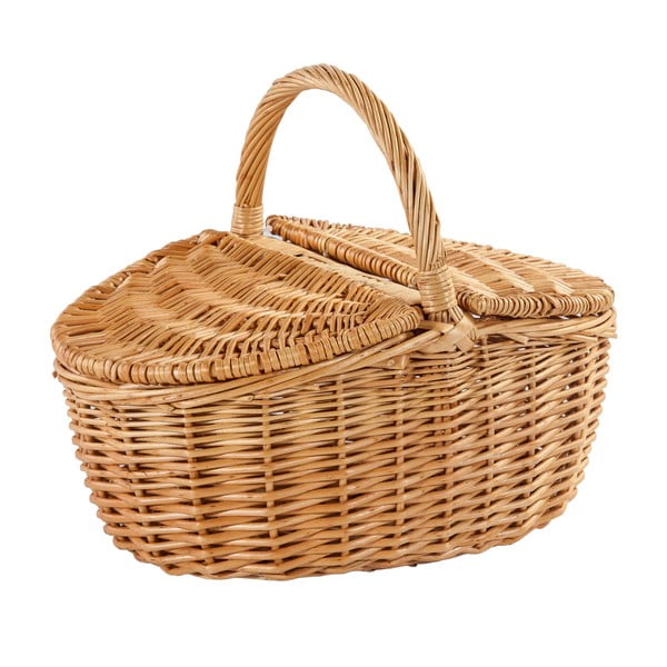 Wiklinowy piknikowy koszyk Maisie, dł. 32 cm