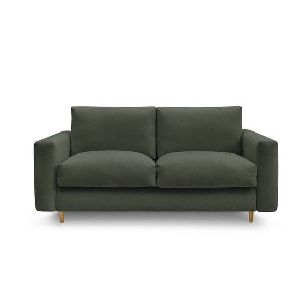 Zielona sofa do spania/rozkładana 200 cm Cocoone – Bobochic Paris