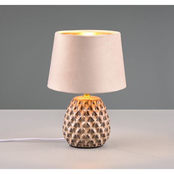 Beżowa lampa stołowa (wys. 27 cm) Ariana – Reality-image-1