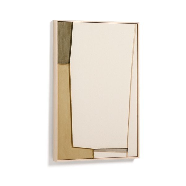 Ręcznie malowany/3D obraz z ramą w zestawie/na płótnie 60x90 cm Deravia – Kave Home