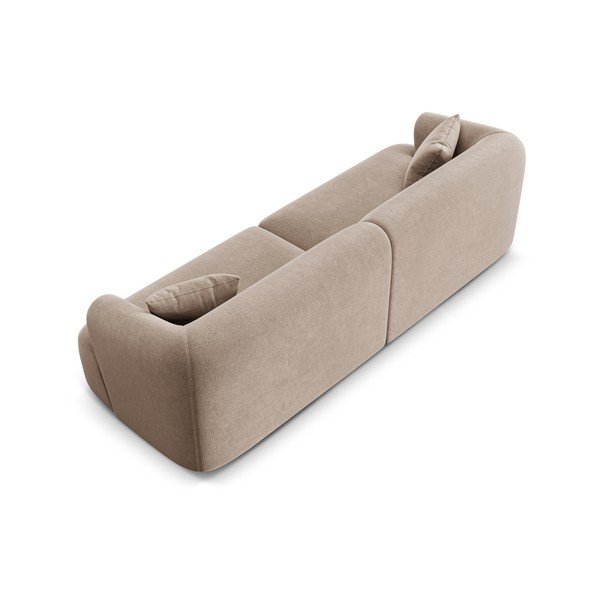 Jasnobrązowa aksamitna sofa 255 cm Campi – Cosmopolitan Design-image-4