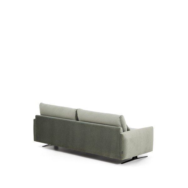 Zielona aksamitna sofa 240 cm Veliro – Kave Home-image-4