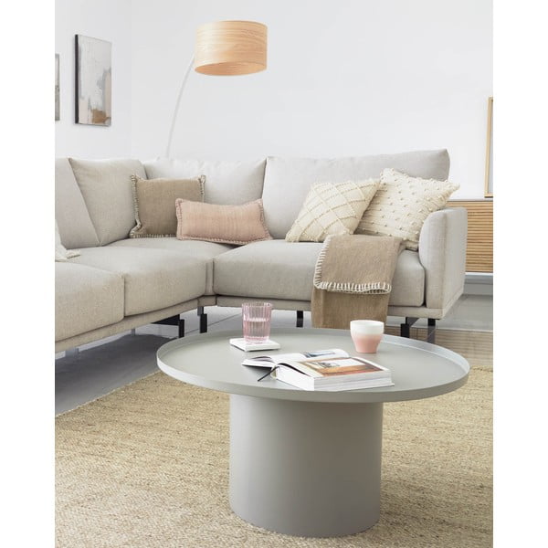 Metalowy okrągły stolik ø 72 cm Fleksa – Kave Home-image-1