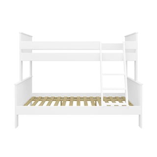 Białe piętrowe łóżko dziecięce 120x200 cm Alba – Tvilum