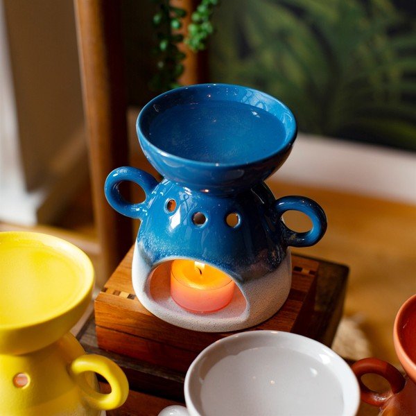 Niebieska lampka aromatyczna Sass & Belle Bohemian Home Mojave-image-1