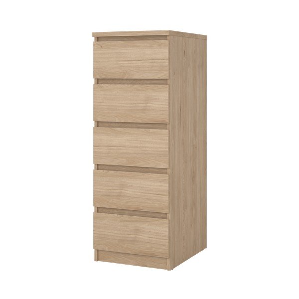 Komoda w dekorze dębu w naturalnym kolorze 40x111x50 cm Naia – Tvilum-image-3