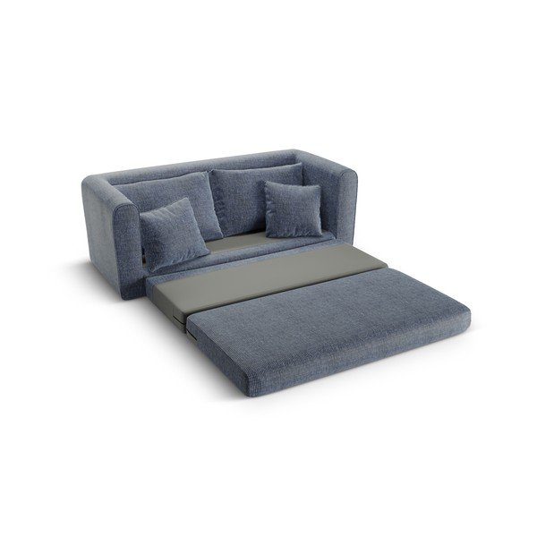 Szaroniebieska rozkładana sofa 158 cm Lido – Micadoni -image-4