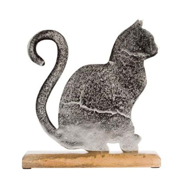 Dekoracja w kształcie kota Ego Dekor, wys. 18,5 cm
