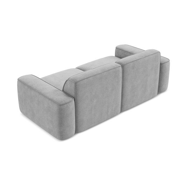 Jasnoszara sofa z tkaniny szenilowej 204 cm Omao – Makamii-image-3