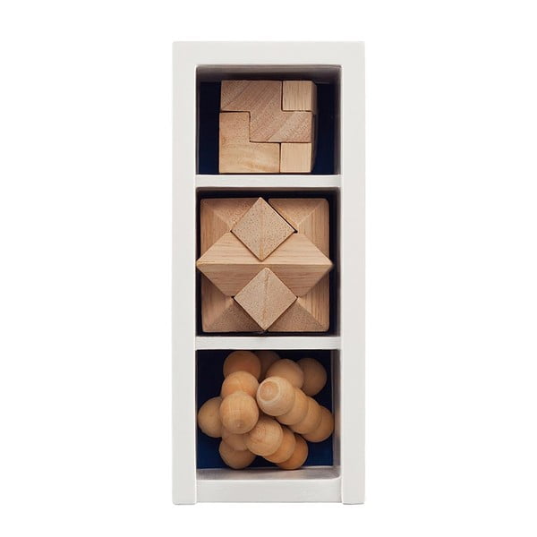 Zestaw 3 drewnianych łamigłówek-image-1