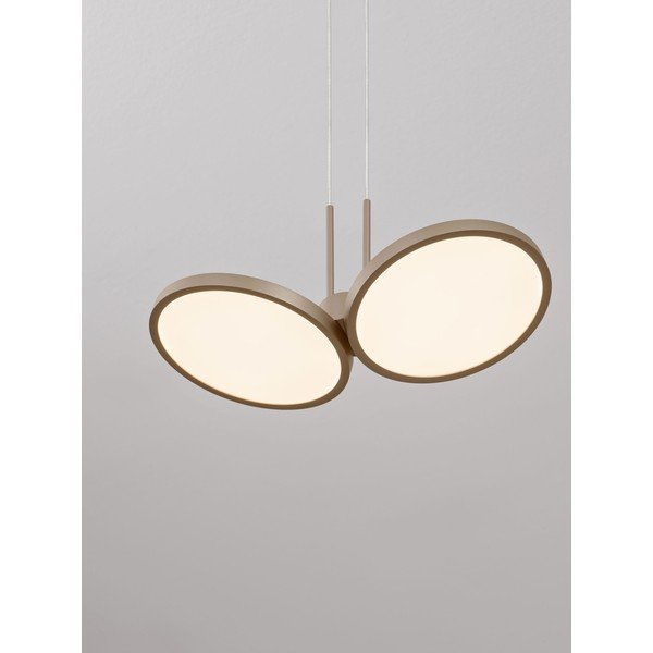 Aluminiowa lampa wisząca LED ze ściemniaczem w kolorze matowego złota ø 32,5 cm Vea – Nova Luce-image-2