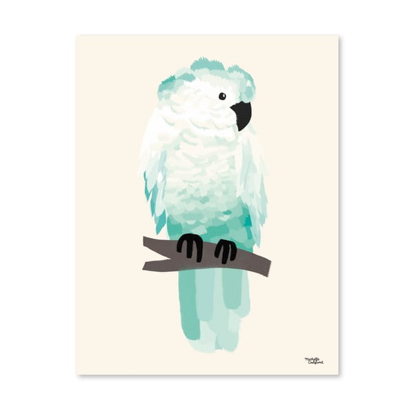 Plakat Michelle Carlslund Green Cockatoo, 30x40 cm