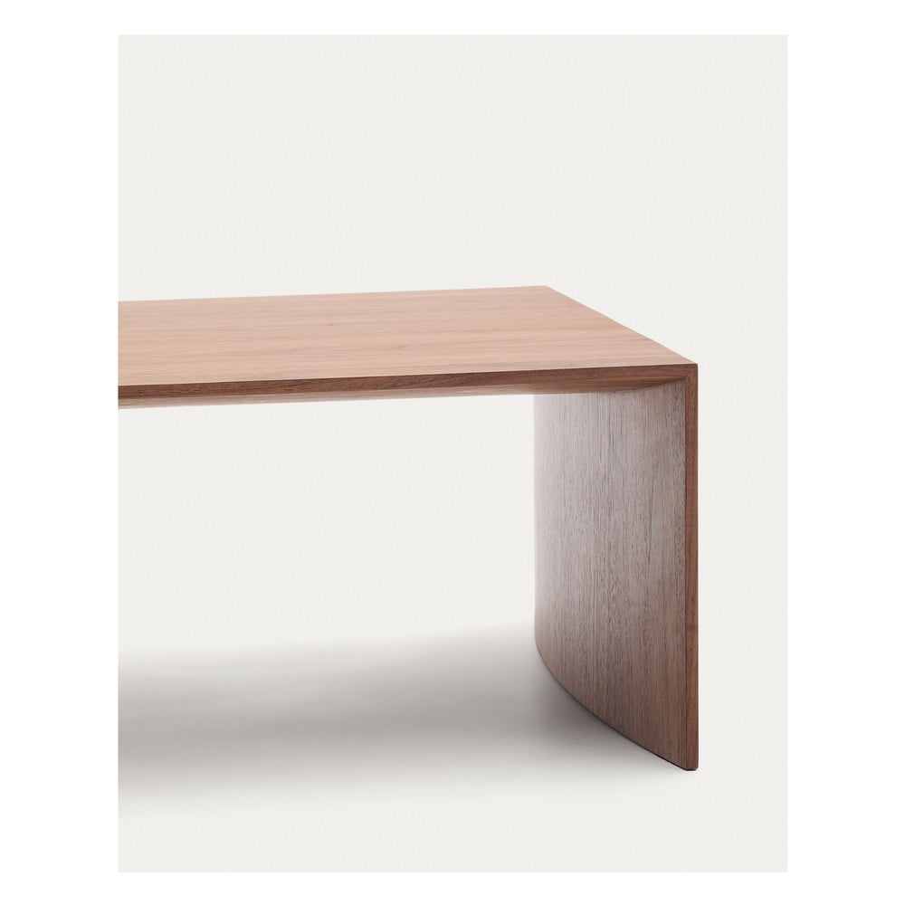 Stolik w dekorze orzecha w ciemnym naturalnym kolorze 70x140 cm Litto – Kave Home (zdjęcie 8)