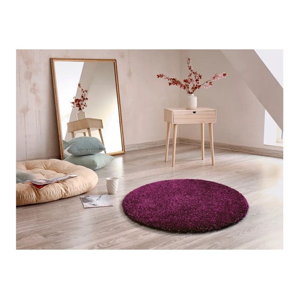 Fioletowy dywan Universal Aqua Liso, Ø 100 cm-image-1