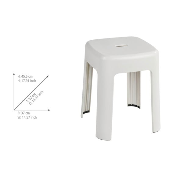 Biały taboret Wenko Alaska-image-3