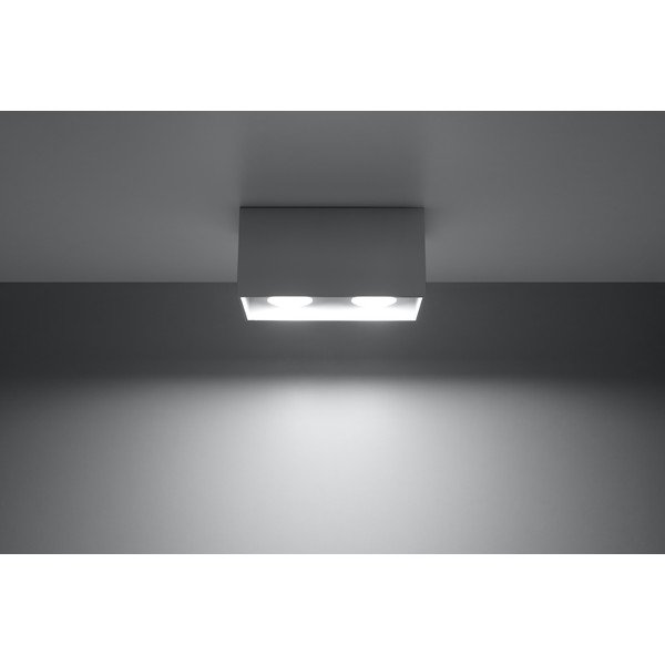 Szara lampa sufitowa Sollux Geo-image-1